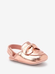 Baker by Ted Baker Rose Gold Loafer Bow Padders - Image 2 of 5