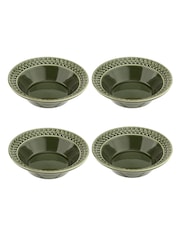 Portmeirion Green Botanic Garden Harmony Set of 4 Cereal Bowls - Image 3 of 5