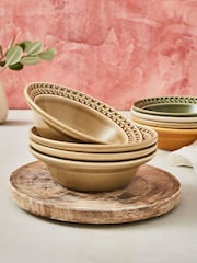 Portmeirion Green Botanic Garden Harmony Set of 4 Cereal Bowls - Image 3 of 4