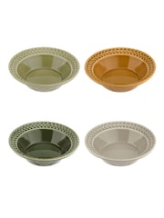 Portmeirion Green Botanic Garden Harmony Set of 4 Cereal Bowls - Image 4 of 4