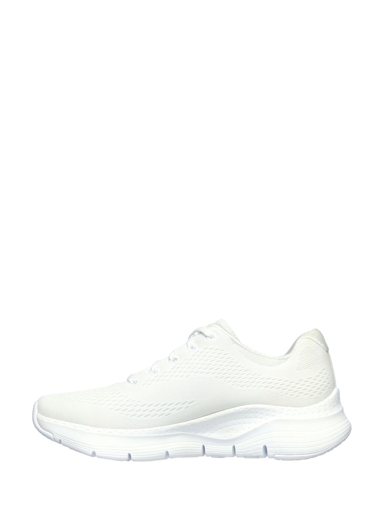 Skechers White Standard Fit Arch Fit Womens Trainers - Image 2 of 5