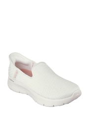 Skechers White Slip Ins Go Walk Flex Relish Womens Trainers - Image 4 of 8