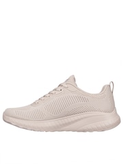 Skechers Natural Womens Bobs Squad Chaos Face Off Trainers - Image 3 of 6