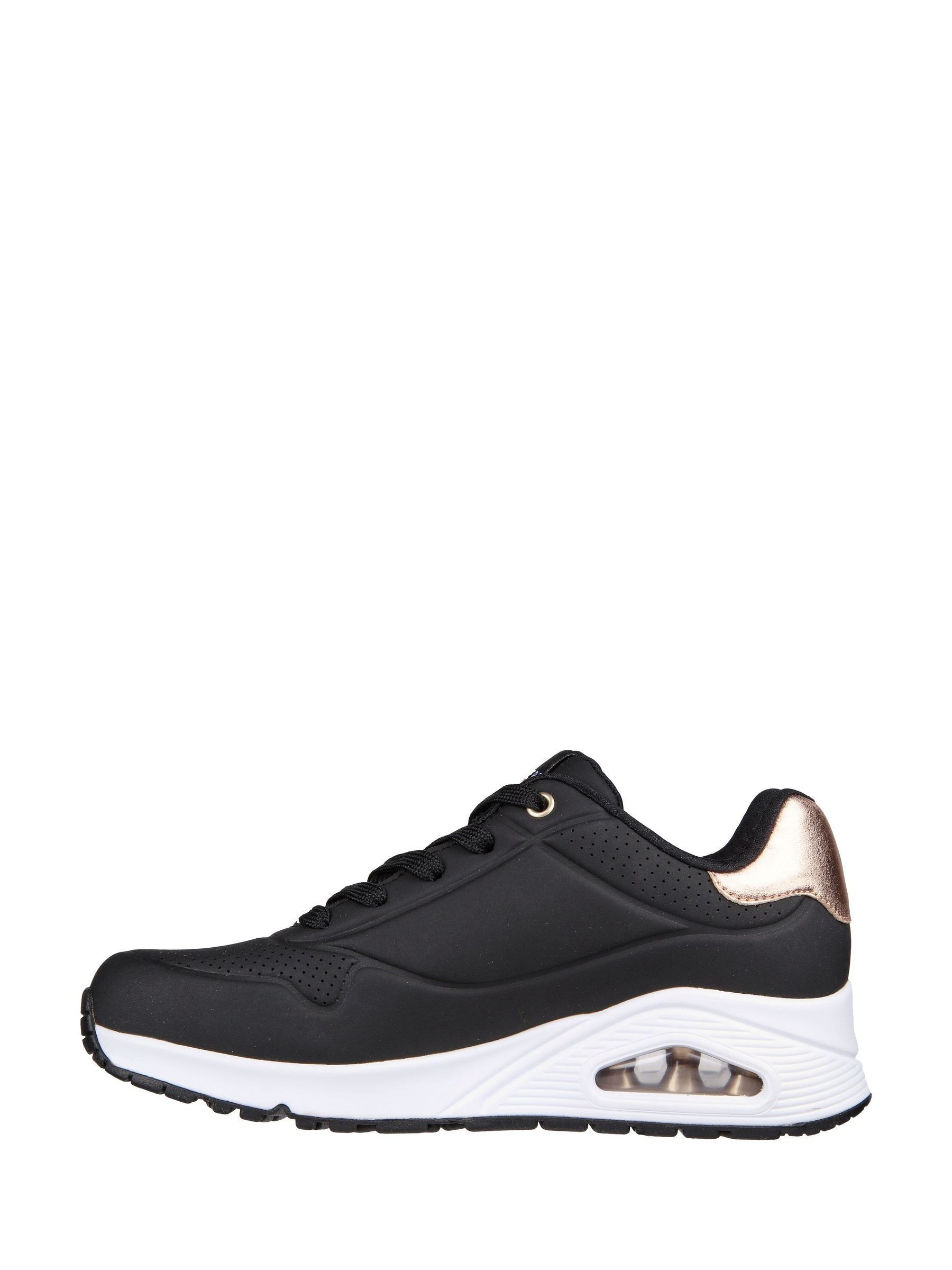 Skechers all black trainers top
