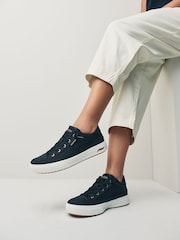 Skechers Black Canvas Arch Fit Arcade Womens Trainers - Image 1 of 7