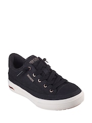 Skechers Black Canvas Arch Fit Arcade Womens Trainers - Image 5 of 7
