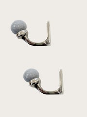 Laura Ashley Set of 2 Dove Grey Bertie Hooks - Image 3 of 4