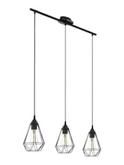 Eglo Black Tarbes Geometric Ceiling Light Pendant - Image 2 of 2