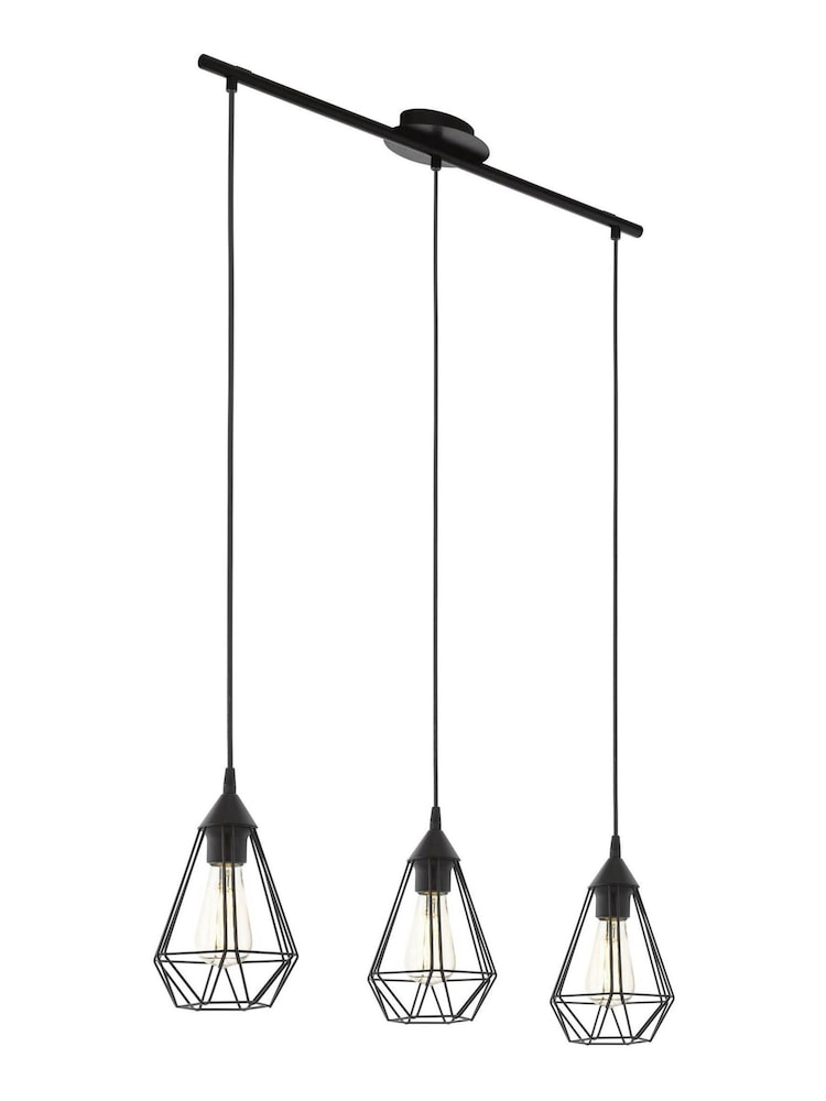 Eglo Black Tarbes Geometric Ceiling Light Pendant - Image 2 of 2 Eglo Black Tarbes Geometric Ceiling Light Pendant - Image 2 of 2