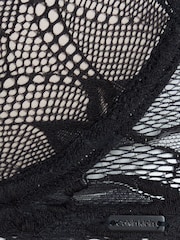 Calvin Klein Black Lace Trimmed Plunge Bra - Image 6 of 6
