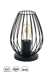 Eglo Black Newtown Caged Table Lamp - Image 9 of 10