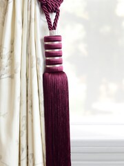 Laura Ashley Damson Emily Tassel Curtain Tie Backs - Image 1 of 3