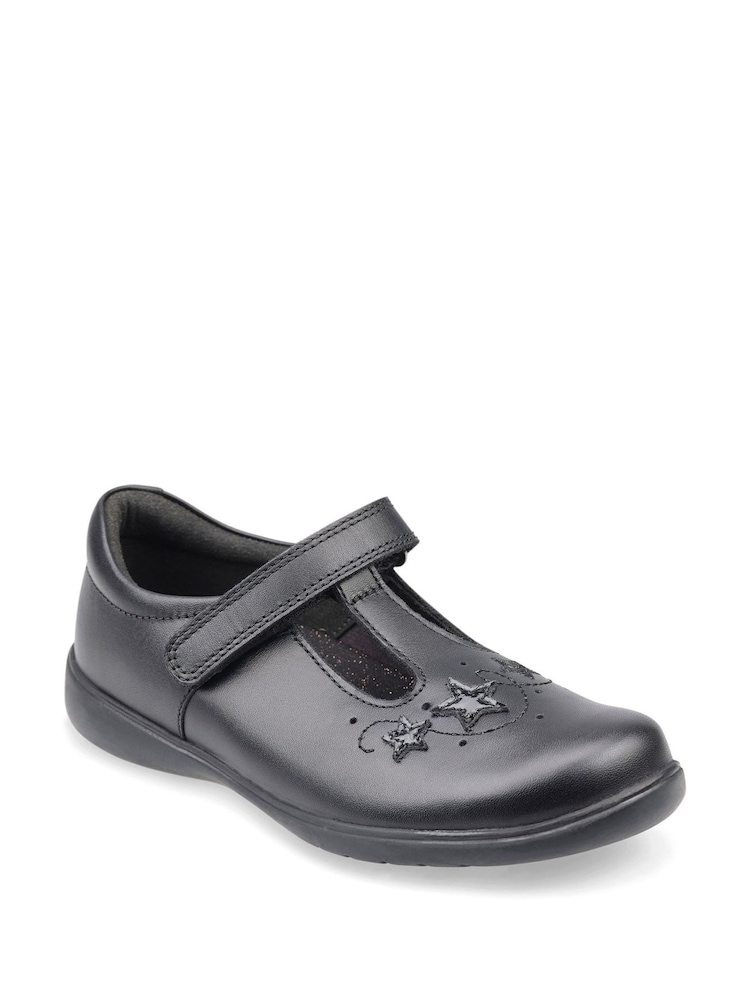 Start-Rite Star Jump Black Leather School Shoes F & G Fit - Image 3 of 5