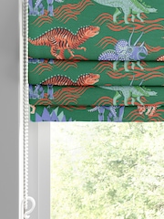 Cath Kidston Green Kids Dinosaur Made To Measure Roman 100% Cotton Blind - Image 4 of 6