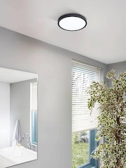 Eglo Black Fueva Smart Bathroom Ceiling Light - Image 3 of 7