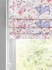 Cath Kidston Pink Kids Unicorn Made To Measure Roman 100% Cotton Blind - Image 4 of 6