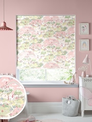 Cath Kidston Pink Kids Magical Scenic Made To Measure Roman 100% Cotton Blind - Image 1 of 6