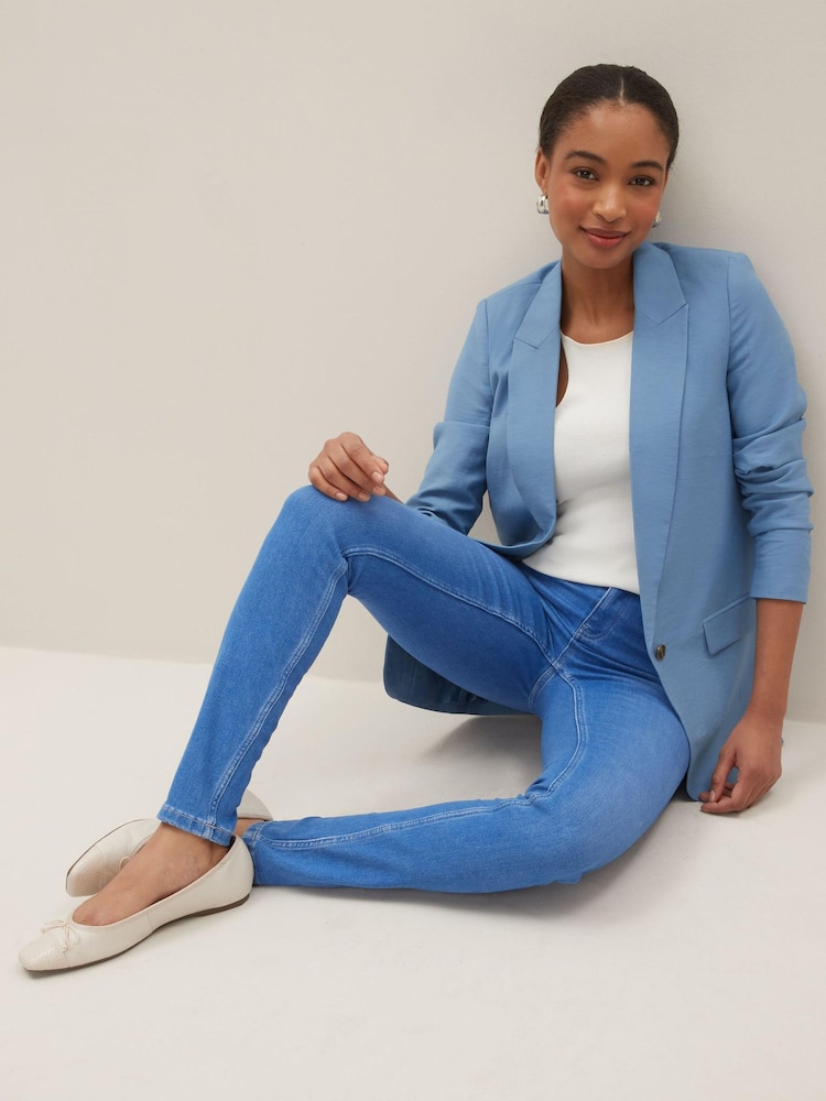 Denim Bright Blue Skinny Jeans - Image 1 of 6