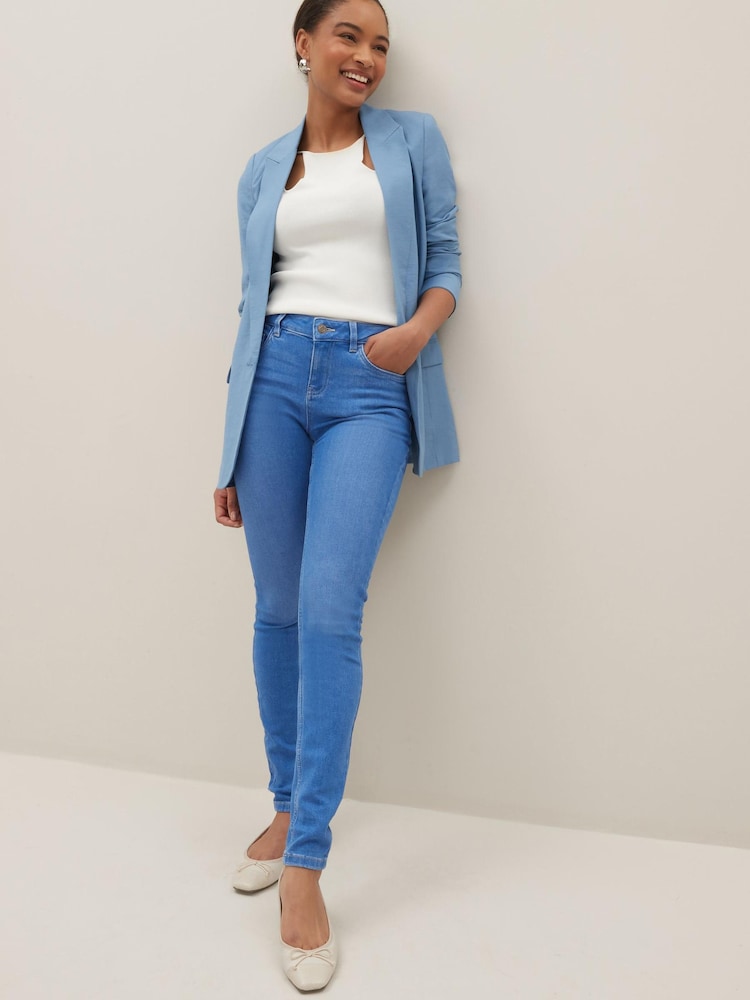 Denim Bright Blue Skinny Jeans - Image 5 of 6