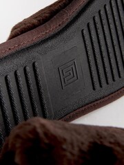 Brown Faux Fur Mule Slippers - Image 6 of 6