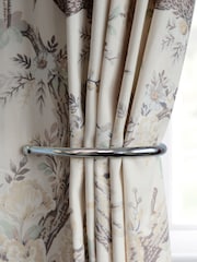 Laura Ashley Chrome Set of Two Ball End Swing Holdbacks - Image 1 of 3