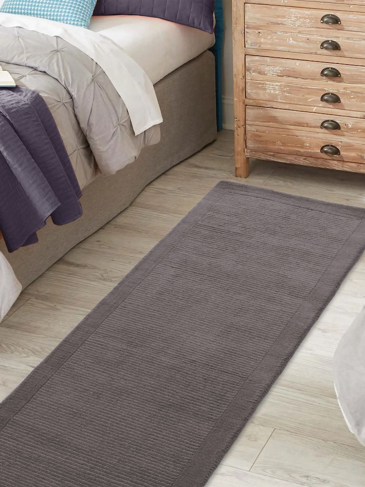Asiatic Rugs Grey York Wool Runner Rug - Image 1 of 4 Asiatic Rugs Grey York Wool Runner Rug - Image 1 of 4