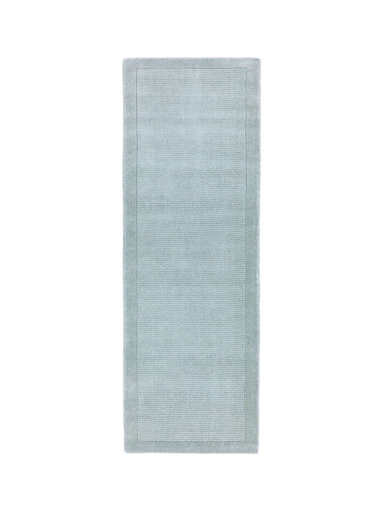 Asiatic Rugs Duck Egg Blue York Wool Runner Rug - Image 1 of 3