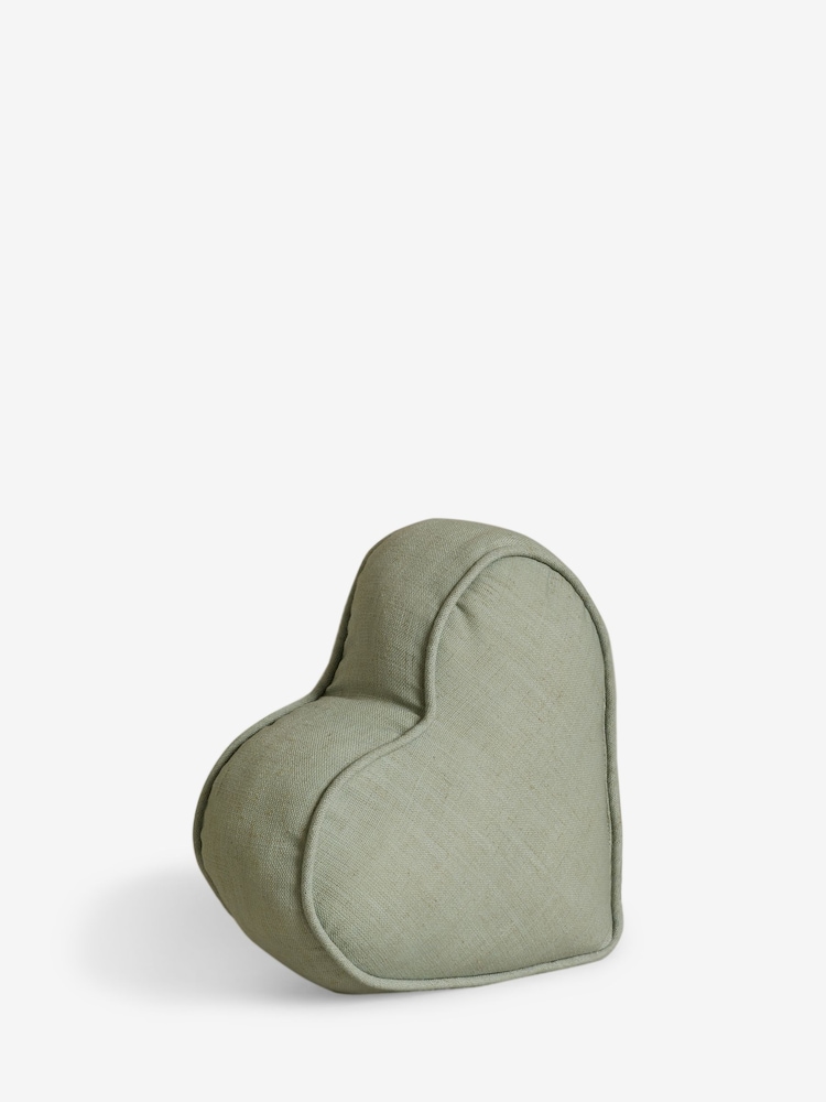 Sage Green Heart Doorstop - Image 2 of 4