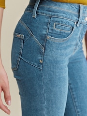Mid Blue Denim Lift Slim And Shape Skinny Jeans - Image 5 of 6