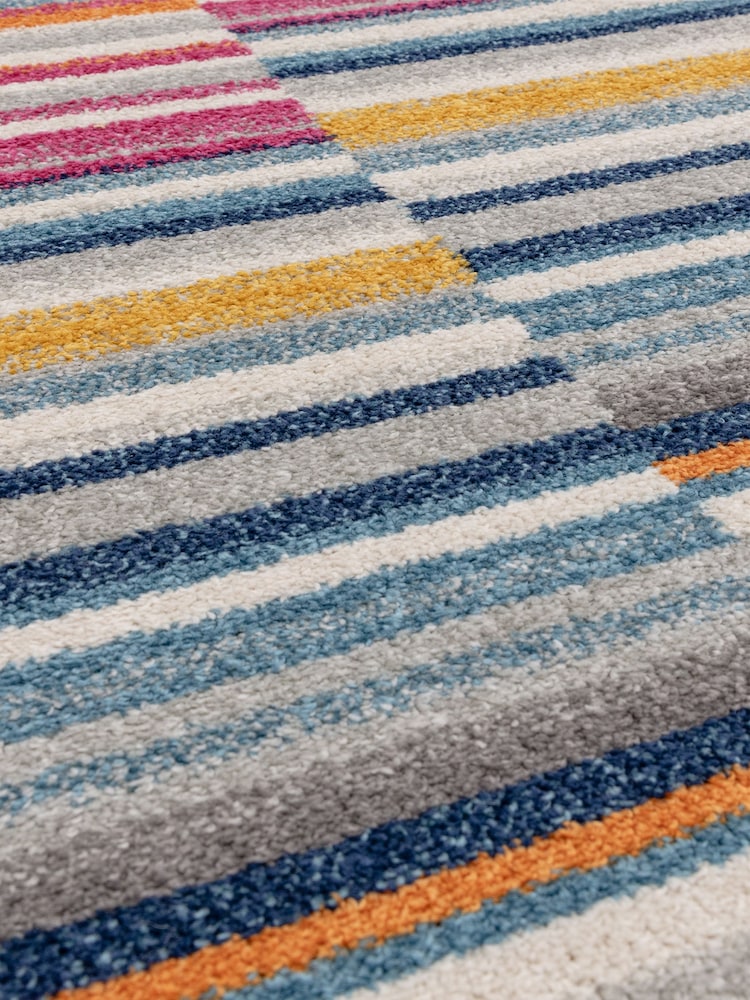 Asiatic Rugs Multicolour Muse Stripe Flatweave Runner Rug - Image 5 of 5