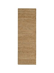 Asiatic Rugs Natural Soumak Hand Woven Jute Runner Rug - Image 1 of 3