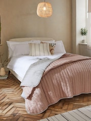 Natural Reversible Cotton Rich Bedspread - Image 1 of 3