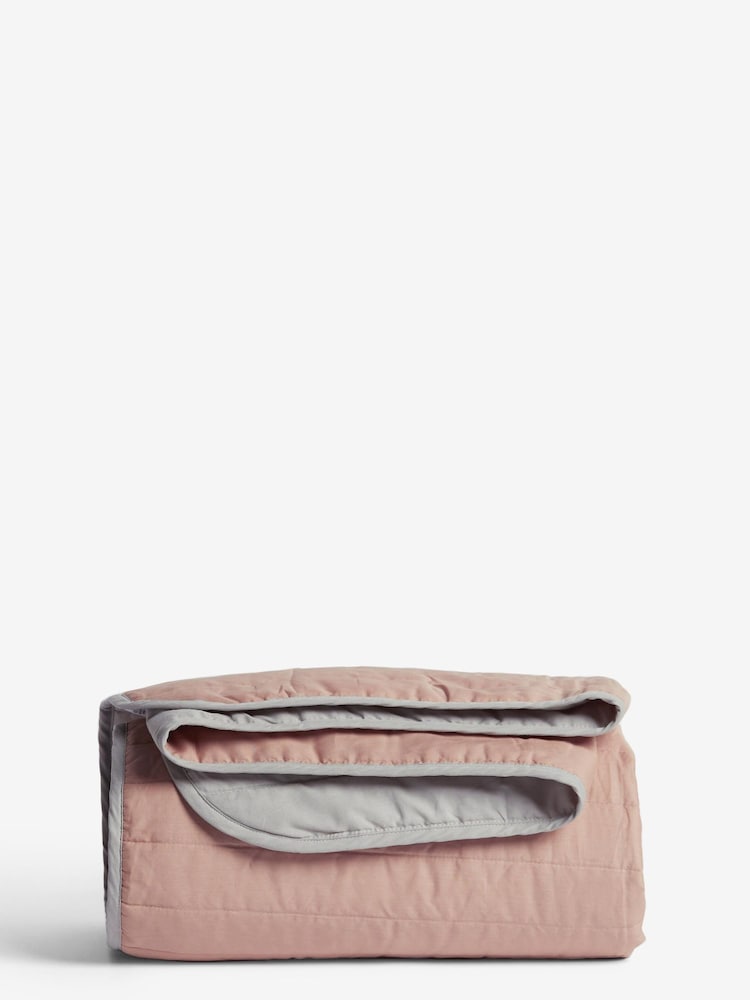 Natural Reversible Cotton Rich Bedspread - Image 3 of 3