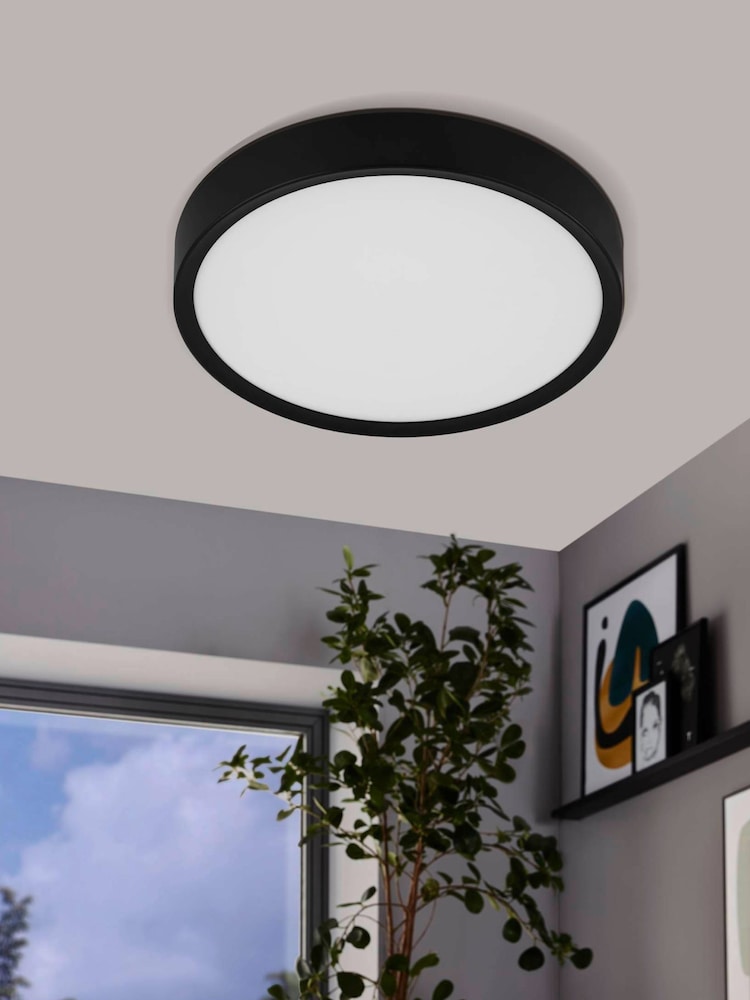 Eglo Black/White Musurita LED Ceiling Light - Image 1 of 2