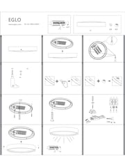 Eglo Black/White Musurita LED Ceiling Light - Image 5 of 5