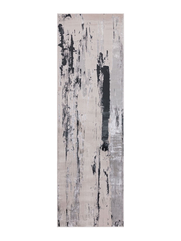 Asiatic Rugs White Aurora Glacier Metallic Runner Rug - Image 1 of 3