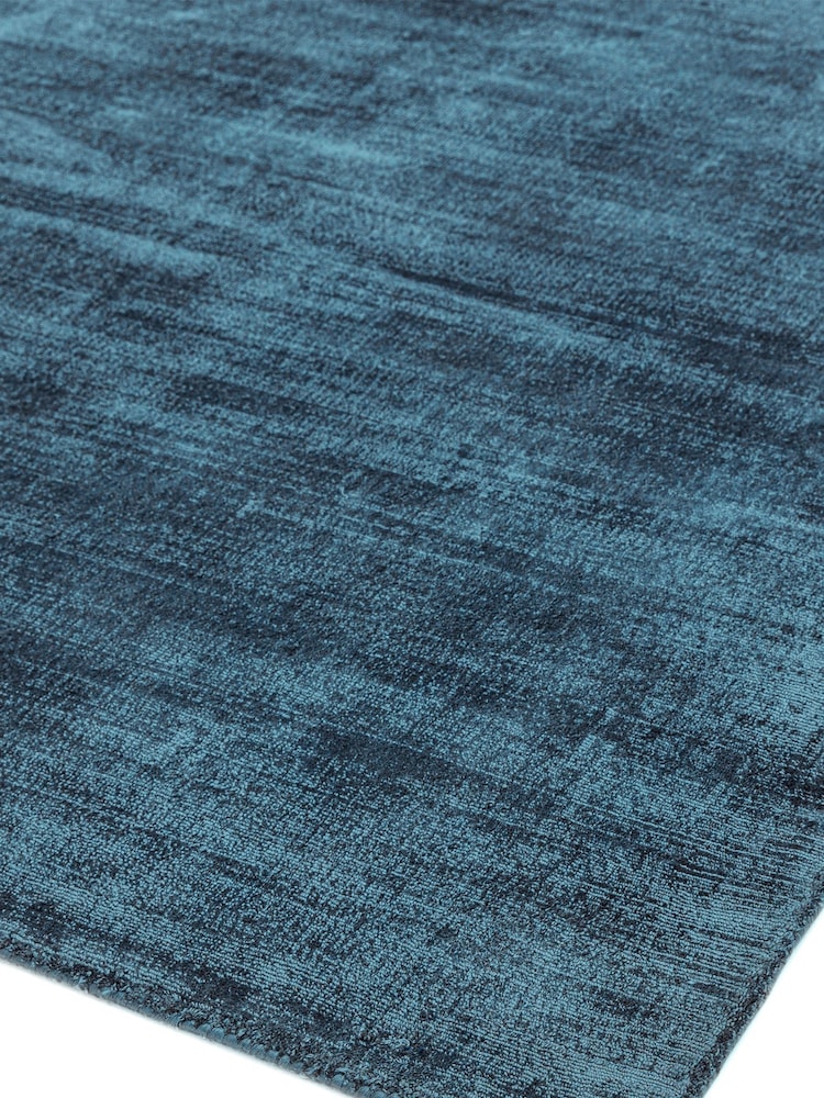 Asiatic Rugs Teal Blue Blade Hand Woven Runner Rug - Image 2 of 3