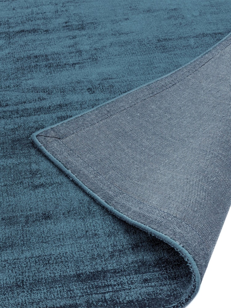Asiatic Rugs Teal Blue Blade Hand Woven Runner Rug - Image 3 of 3