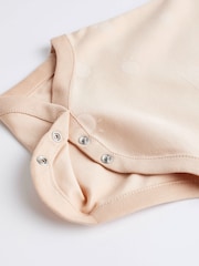 Neutral Short Sleeve Baby Bodysuits 5 Pack - Image 6 of 6