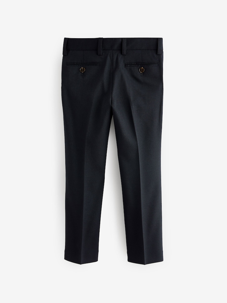 Navy Premium Tollegno Italian Wool Suit: Trousers (3-16yrs) - Image 2 of 3