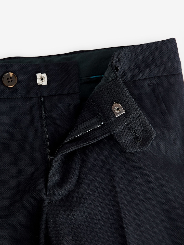 Navy Premium Tollegno Italian Wool Suit: Trousers (3-16yrs) - Image 3 of 3