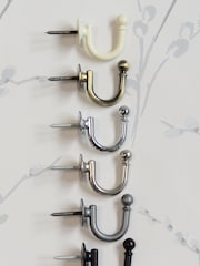 Laura Ashley Antique Brass Ball End Hooks - Image 3 of 3