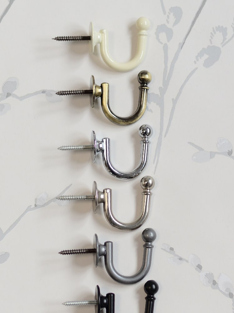 Laura Ashley Antique Brass Ball End Hooks - Image 3 of 3