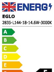 Eglo White Dark Wood Musurita LED Ceiling Light - Image 6 of 6