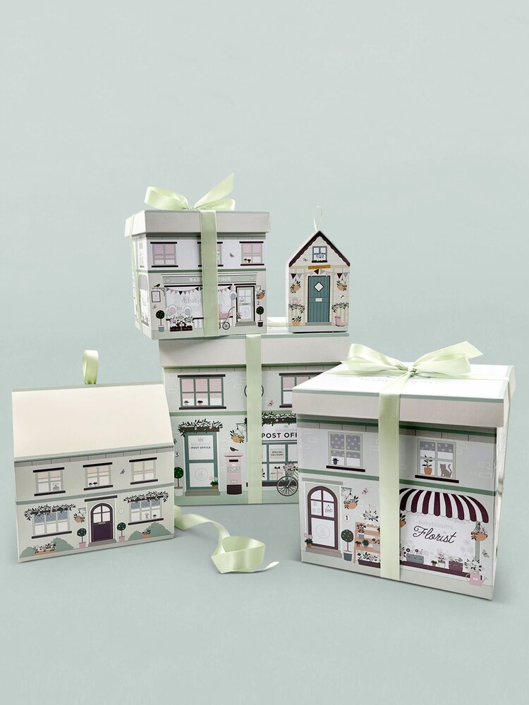 Babyblooms Personalised Elephant White Soft Toy with Snuggle Wrap Gift Set - Image 7 of 7