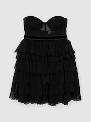 Reiss Black Tillie Reiss | Royal Ballet Tulle Mini Dress - Image 2 of 7