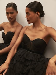 Reiss Black Tillie Reiss | Royal Ballet Tulle Mini Dress - Image 3 of 7