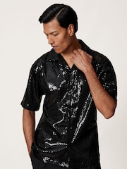 Reiss Black King Shirt - Image 1 of 8