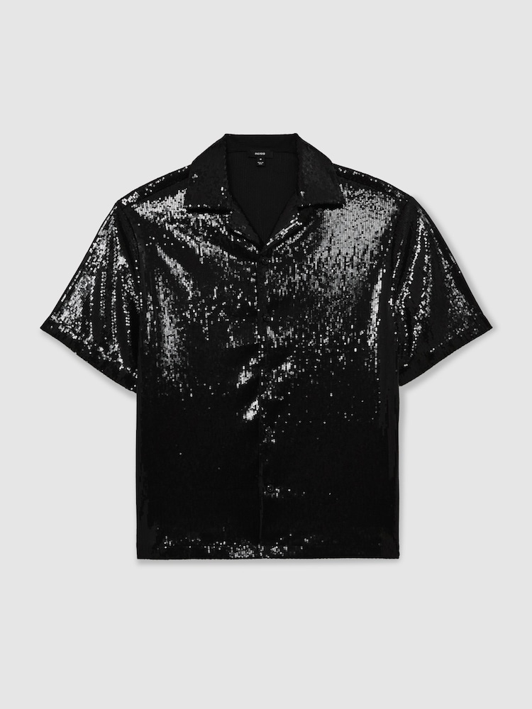 Reiss Black King Shirt - Image 2 of 8