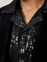 Reiss Black King Shirt - Image 4 of 8